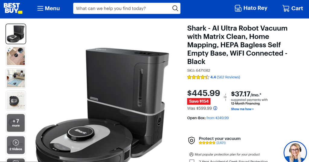Best Buy Product Page