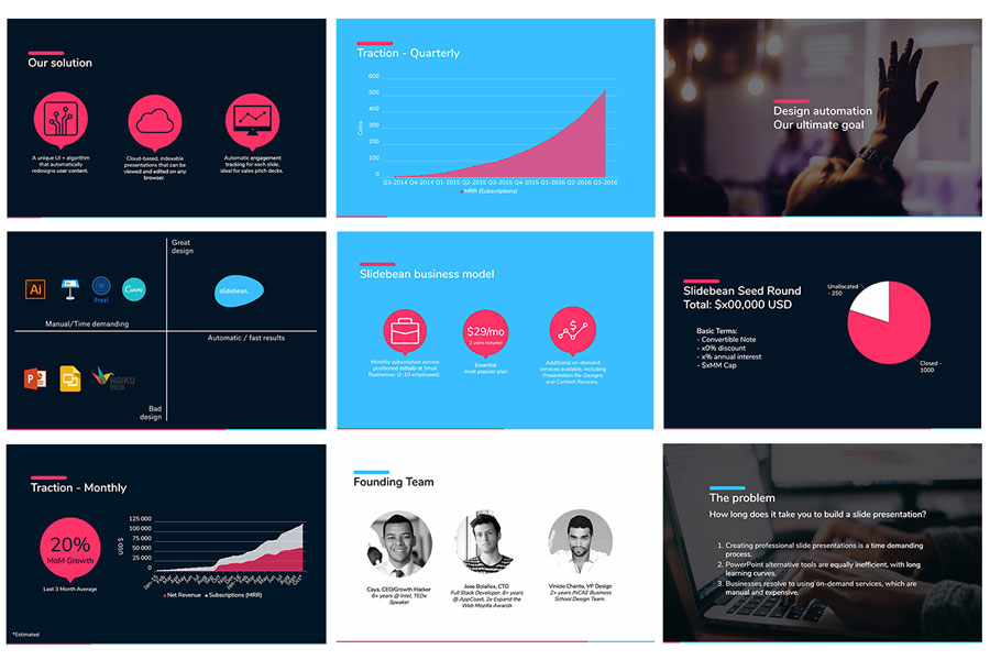 SlideBean Pitch Deck Template