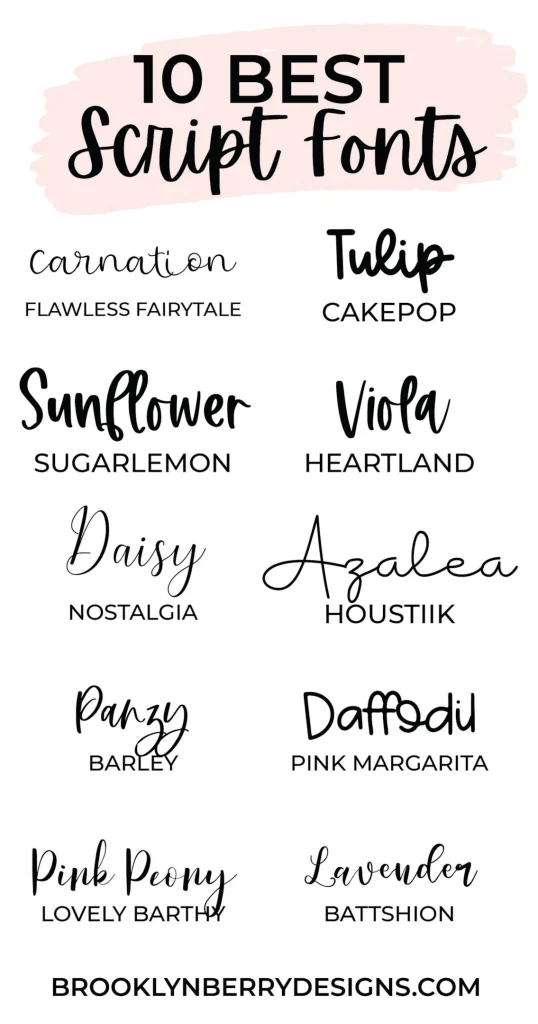 Script Fonts