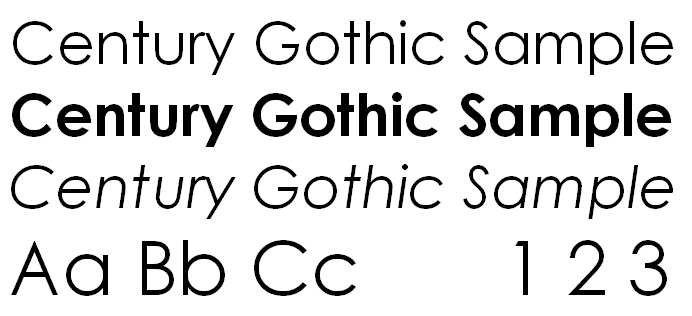 Century Gothic