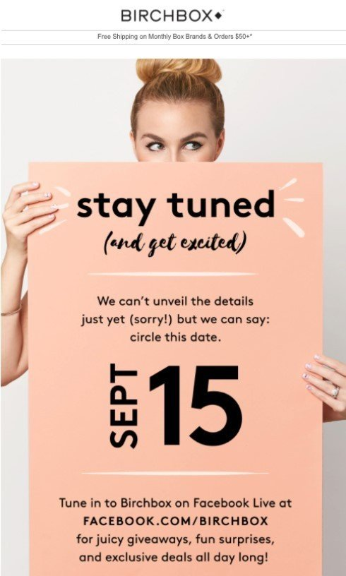 Tease Email Subscribers About Upcoming Content