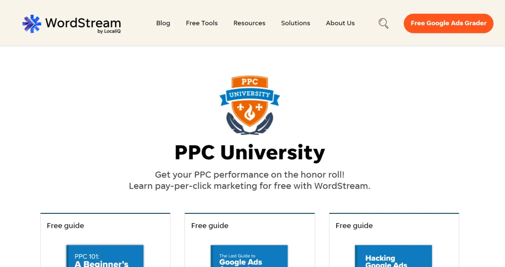 WordStream's PPC University