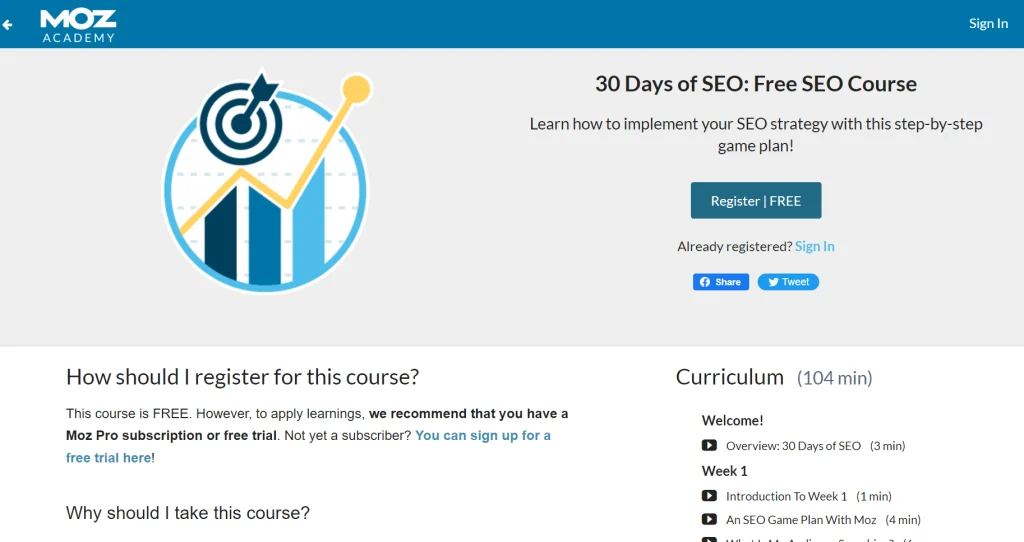 Moz - SEO Training Course