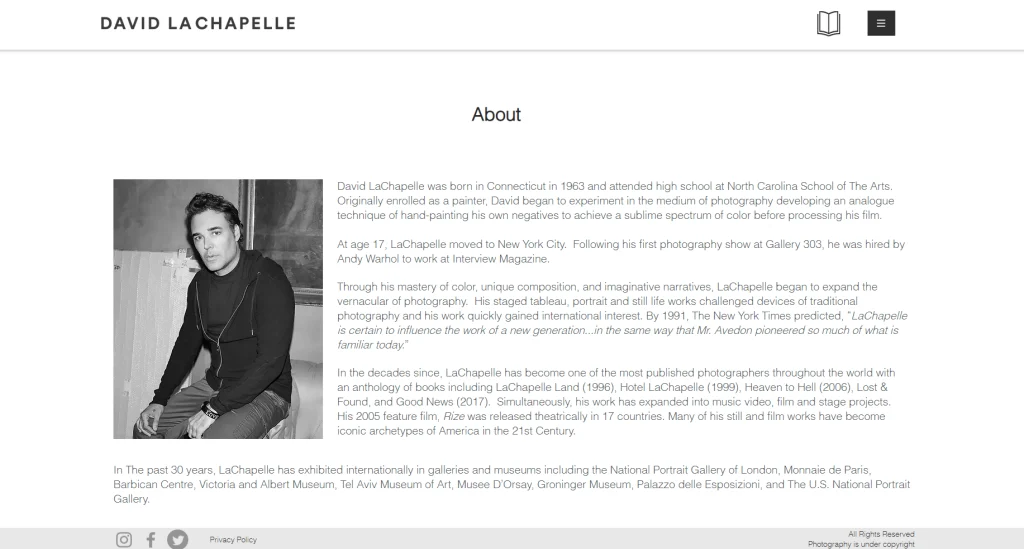 About David LaChapelle