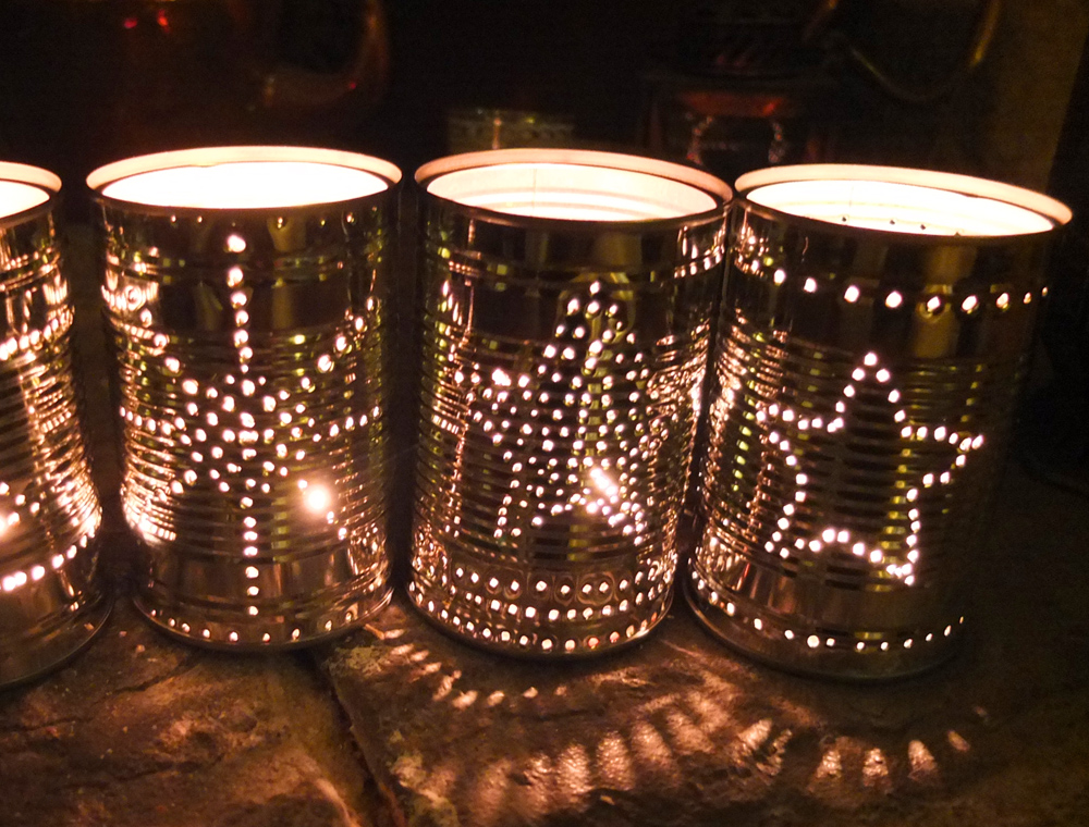 Tin Can Lanterns